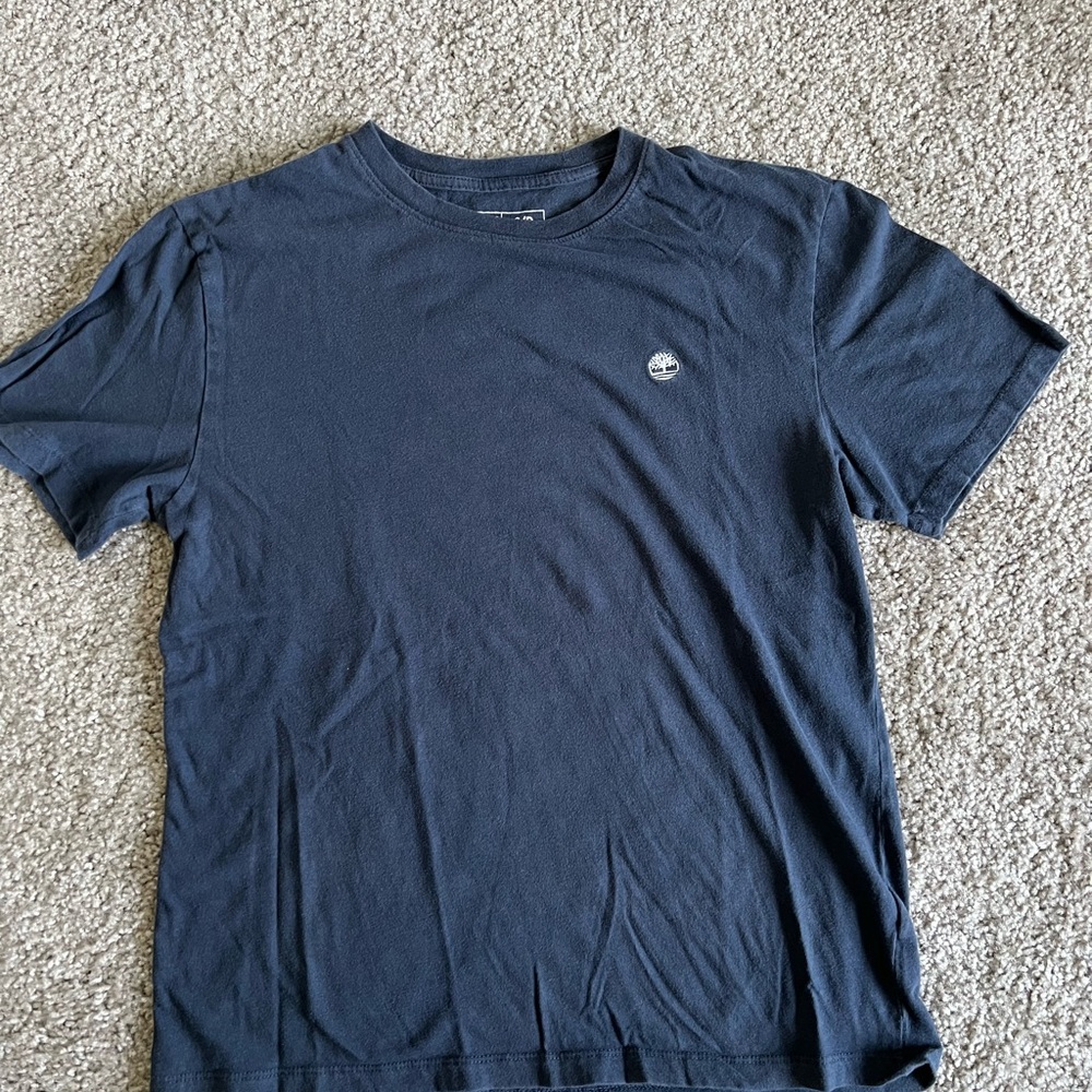 Timberland Navy Blue T-Shirt | Men’s Small Short Sleeve Logo Tee